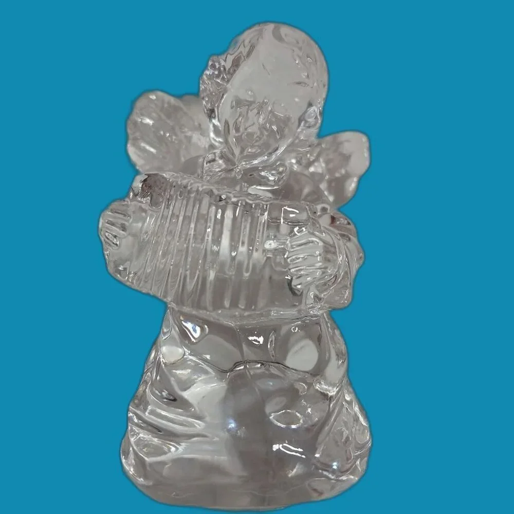 Mikasa Clear Crystal Angel Wine Bottle Stopper Cherub Song Elegant Gifts